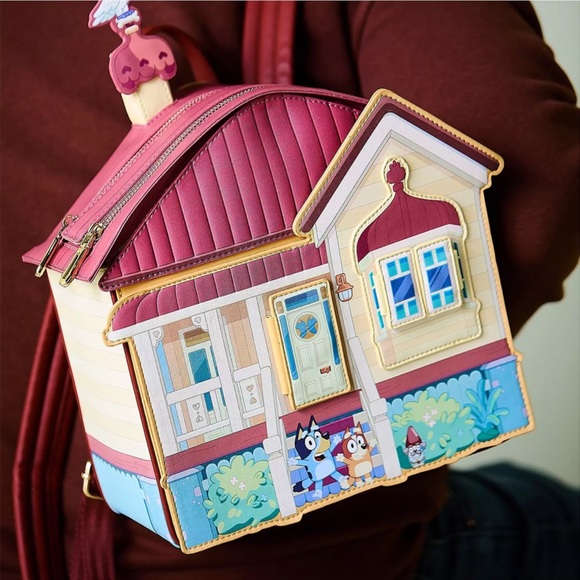 Bioworld Bluey Heeler House Figural Mini Backpack - BoxLunch Exclusive - Picture 2 of 14